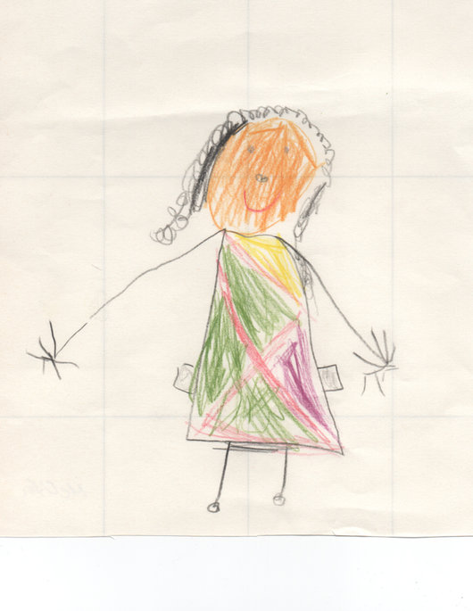 Melita von den Kindern gemalt Melita von den Kindern gemalt