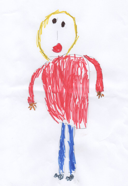 Ines von den Kindern gemalt Ines von den Kindern gemalt
