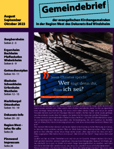 Gemeindebrief August / September / Oktober 2023