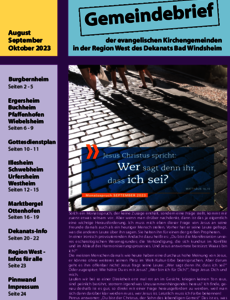 Gemeindebrief August / September / Oktober 2023