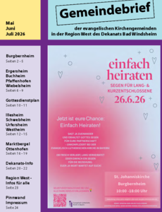 Gemeindebrief Mai / Juni / Juli 2026