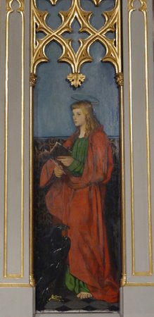 der Evangelist Johannes (Altarbild, rechte Tafel)