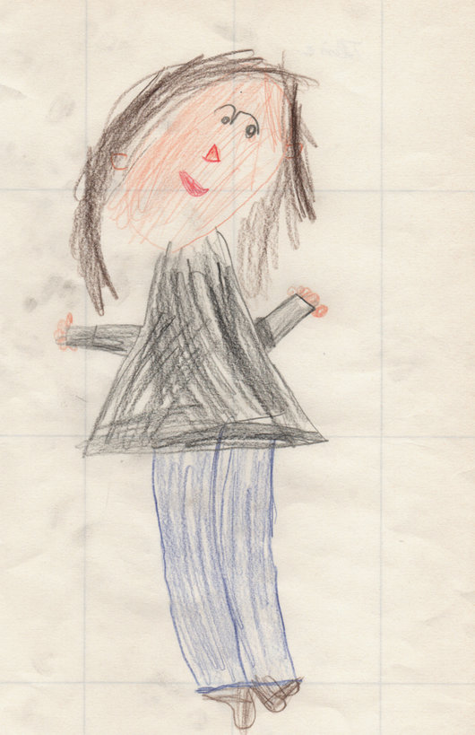 Aline von den Kindern gemalt Aline von den Kindern gemalt
