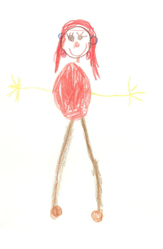 Kathrin von den Kindern gemalt Kathrin von den Kindern gemalt