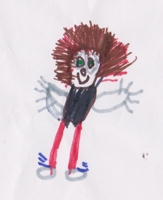 Nadine von den Kindern gemalt