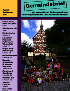 Gemeindebrief August / September 2017