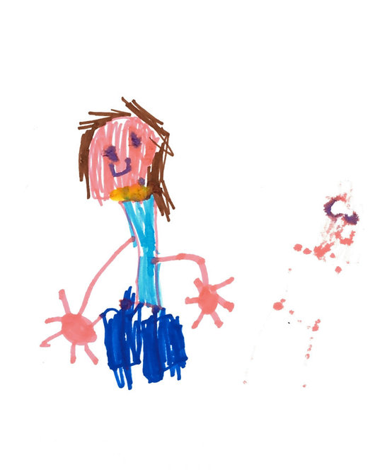 Sonja von den Kindern gemalt Sonja von den Kindern gemalt
