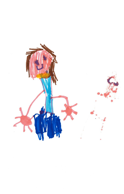 Sonja von den Kindern gemalt Sonja von den Kindern gemalt