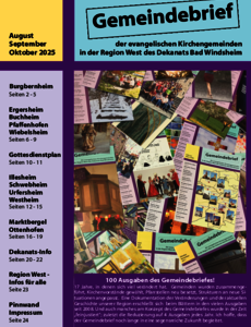 Gemeindebrief August / September / Oktober 2025