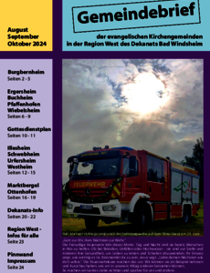 Gemeindebrief August / September / Oktober 2024