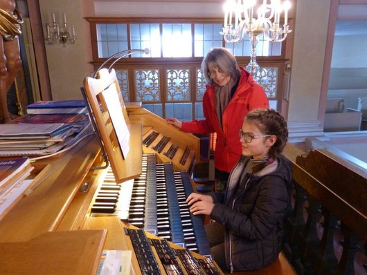 An der großen Orgel macht es Spaß